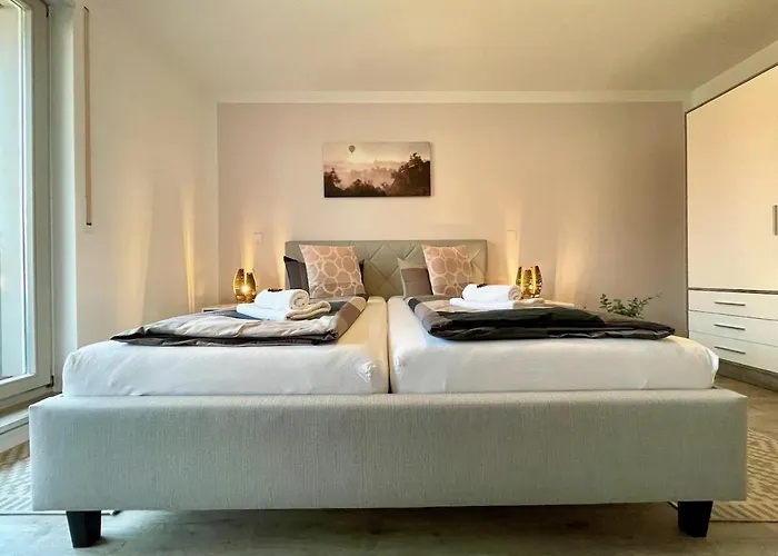 Modernes Apartment Rooftop in Dresden - mit Parkplatz und 2 Balkone! Appartement