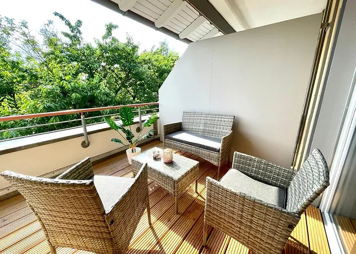 Apartament Modernes Rooftop In - Mit Parkplatz Und 2 Balkone! Drezno